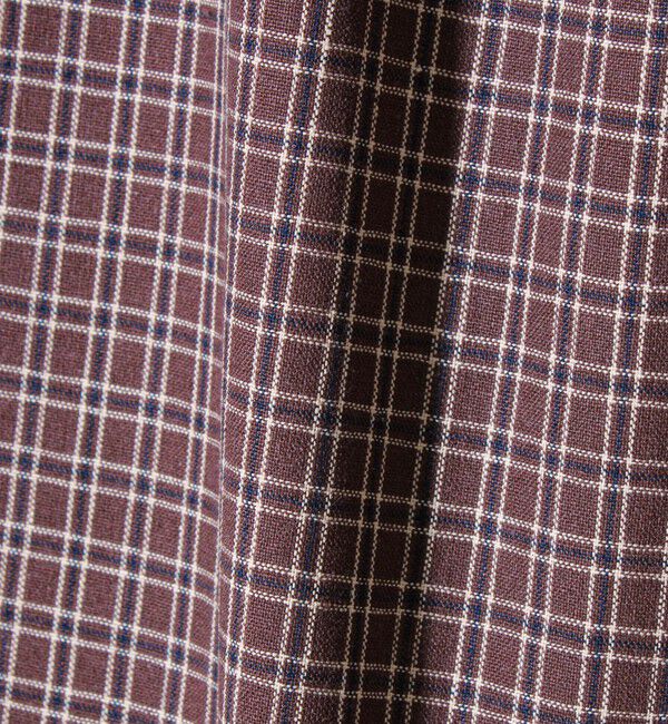 GLOSTER「【シャツ＋Tシャツの2点セット】TC平織 小柄チェックアンサンブル」|シャツ・ブラウス|