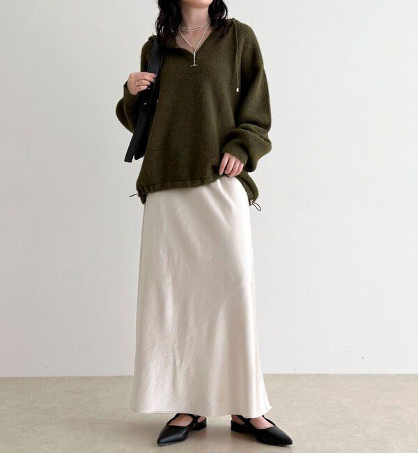 fredy emue「フード付きニットプルオーバー」|ニット・セーター|