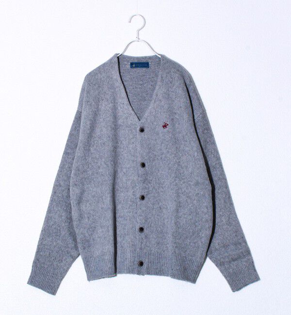 GLOSTER「【実績品番/UNISEX/別注柄あり】【BHPC】モヘヤタッチニットカーディガン」|カーディガン|グレー