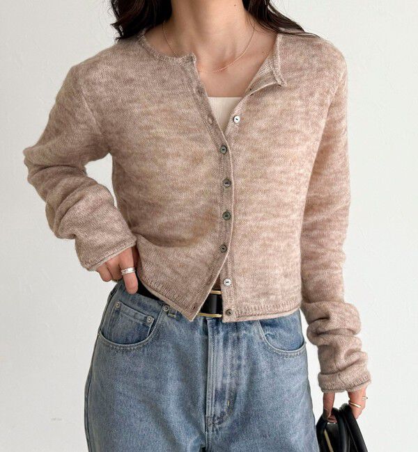 fredy emue「モヘヤ混ビスチェカーディガン」|カーディガン|