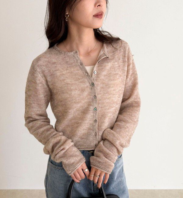 fredy emue「モヘヤ混ビスチェカーディガン」|カーディガン|