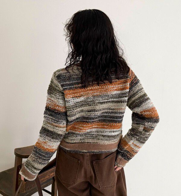 fredy emue「ツイードボーダーカーディガン」|カーディガン|