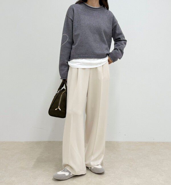 fredy emue「ハートステッチニットプルオーバー」|ニット・セーター|