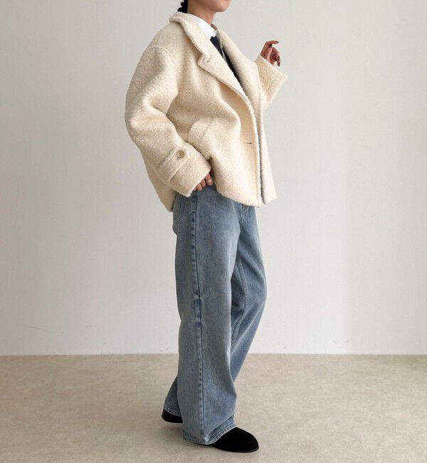 fredy emue「ループシャギースタンドカラーコート」|その他|