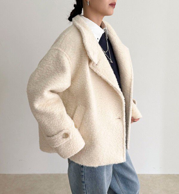 fredy emue「ループシャギースタンドカラーコート」|その他|