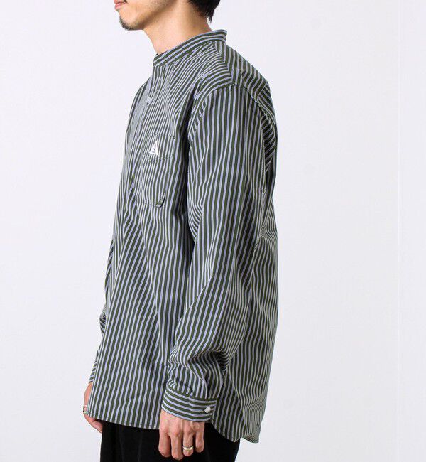 GLOSTER「【GEVACO/ゲバコ】起毛バンドカラーシャツ」|シャツ・ブラウス|