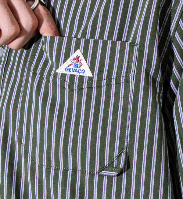 GLOSTER「【GEVACO/ゲバコ】起毛バンドカラーシャツ」|シャツ・ブラウス|