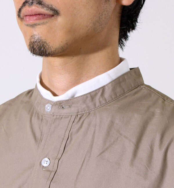 GLOSTER「【GEVACO/ゲバコ】起毛バンドカラーシャツ」|シャツ・ブラウス|