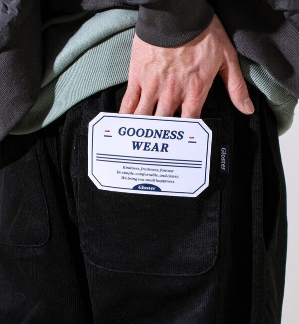 GLOSTER「【人気シリーズ/UNISEX/4サイズ/7色展開】GOODNESS コールパンツ」|チノ|