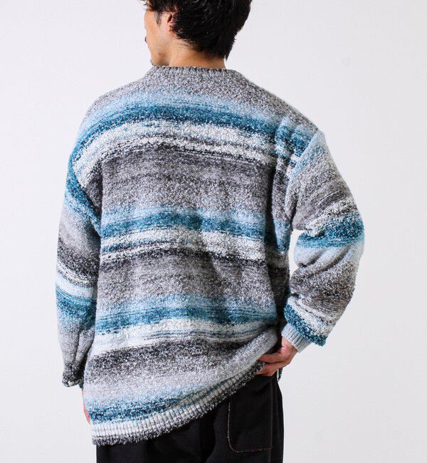 GLOSTER「【ふんわり立体感】グラデーションブークレプルオーバー」|ニット・セーター|
