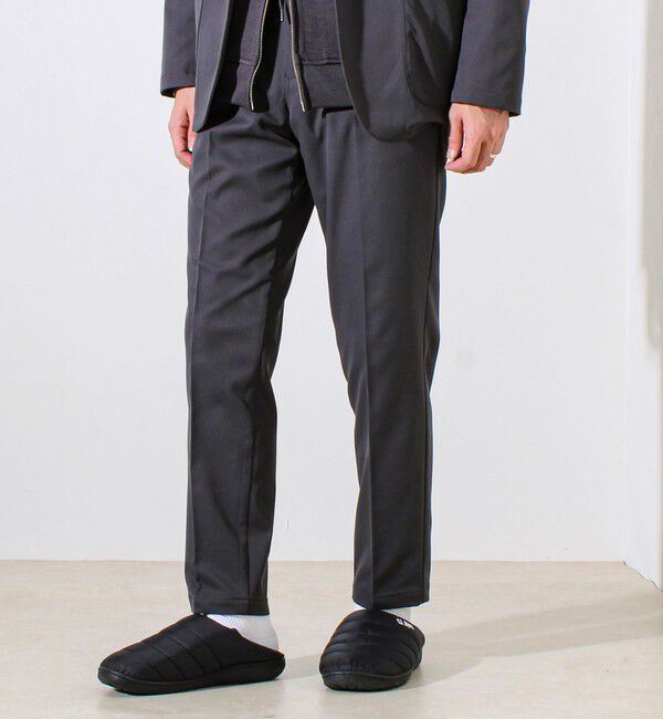 GLOSTER「【SOLOTEX＋HEAT ENERGY】【セットアップ対応】イージーパンツ」|チノ|チャコールグレー