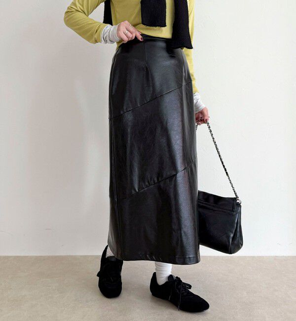 fredy emue「ヴィンテージライクレザースカート」|スカート|
