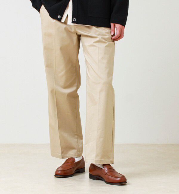 GLOSTER「【大人の万能パンツ】タックチノイージートラウザー」|チノ|