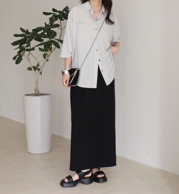fredy emue「カットジョーゼットインゴムタイトスカート」|スカート|