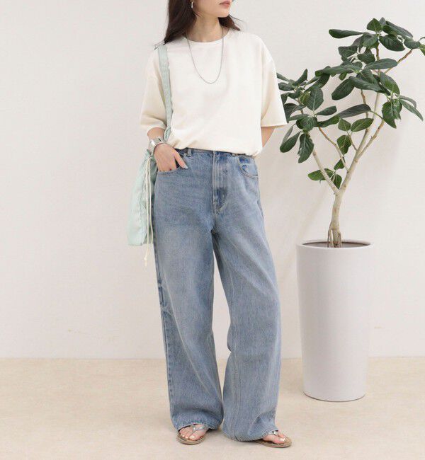 fredy emue「カットジョーゼット5分袖プルオーバー」|Tシャツ・カットソー|