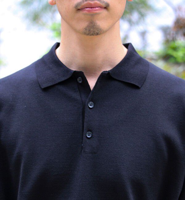 GLOSTER「【ラクなのに上品】コットンタッチリラックスポロ」|ポロシャツ|