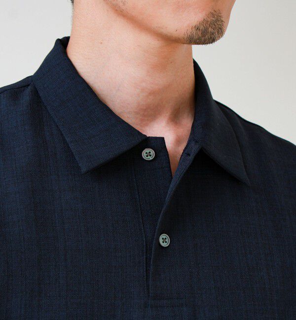 GLOSTER「【セットアップ対応】リネンライクキャンバスポロ」|ポロシャツ|