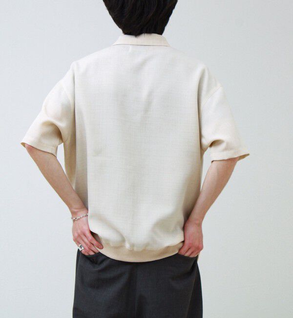 GLOSTER「【セットアップ対応】リネンライクキャンバスポロ」|ポロシャツ|