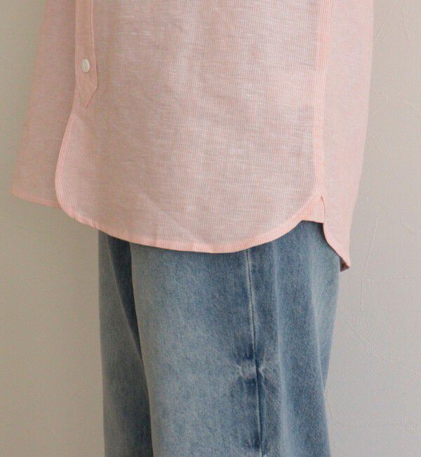 fredy emue「【GEVACO/ゲバコ】綿麻バンドカラーシャツ」|シャツ・ブラウス|