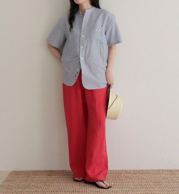 fredy emue「【GEVACO/ゲバコ】綿麻バンドカラーシャツ」|シャツ・ブラウス|