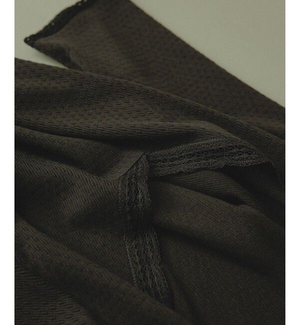 SALON adam et rope'「【Angie La La for SALON】GENTLE intimate レースVネックプルオーバー」|Tシャツ・カットソー|