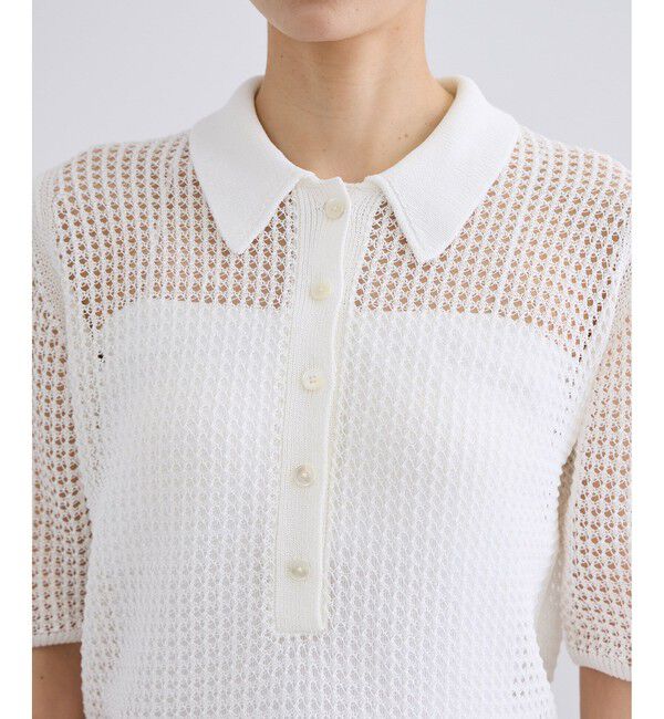 SALON adam et rope'「コードヤーンハーフスリーブポロシャツ」|ポロシャツ|