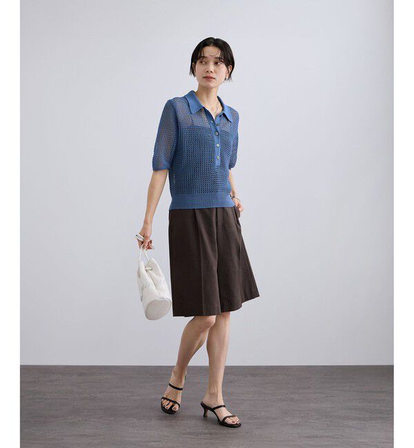 SALON adam et rope'「コードヤーンハーフスリーブポロシャツ」|ポロシャツ|