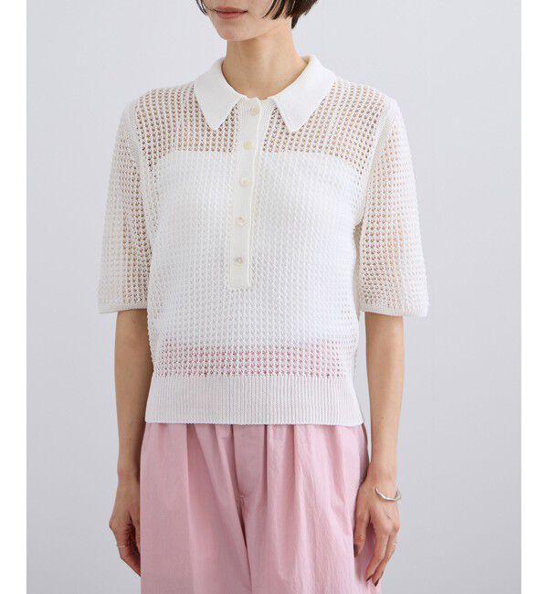 SALON adam et rope'「コードヤーンハーフスリーブポロシャツ」|ポロシャツ|