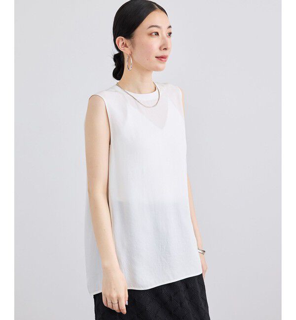SALON adam et rope'「ブライトツイルタンクトップ / セットアップ対応」|Tシャツ・カットソー|