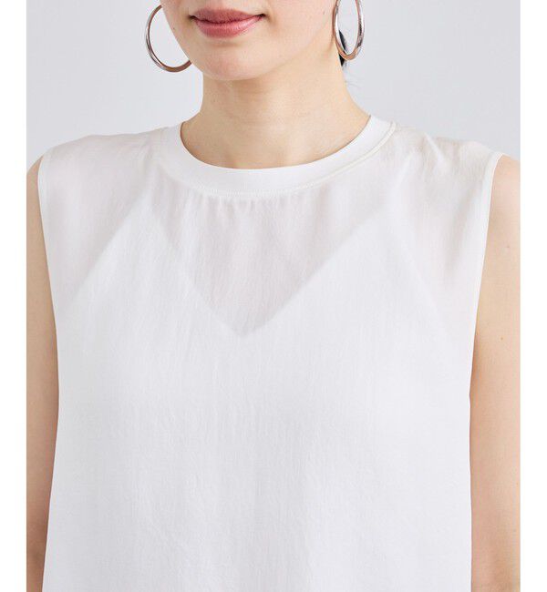 SALON adam et rope'「ブライトツイルタンクトップ / セットアップ対応」|Tシャツ・カットソー|