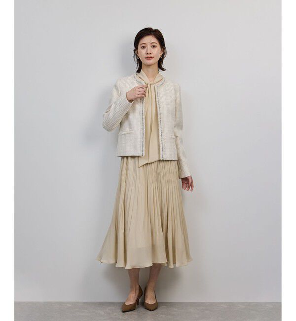 ROPE「ジョーゼットシフォンプリーツワンピース・25AW」|ワンピース|