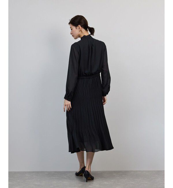 ROPE「ジョーゼットシフォンプリーツワンピース・25AW」|ワンピース|