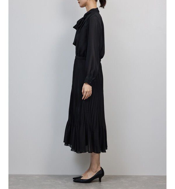 ROPE「ジョーゼットシフォンプリーツワンピース・25AW」|ワンピース|