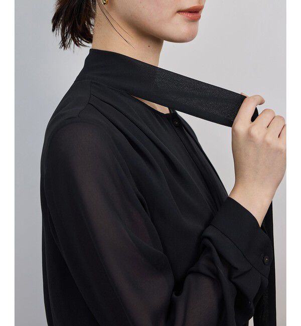 ROPE「ジョーゼットシフォンプリーツワンピース・25AW」|ワンピース|