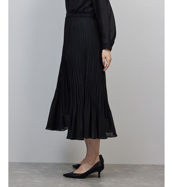 ROPE「ジョーゼットシフォンプリーツワンピース・25AW」|ワンピース|