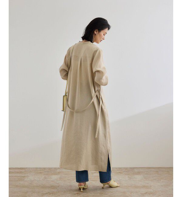 ROPE「【WEB・一部店舗限定】フロントオープンシャツワンピース/洗える」|ワンピース|