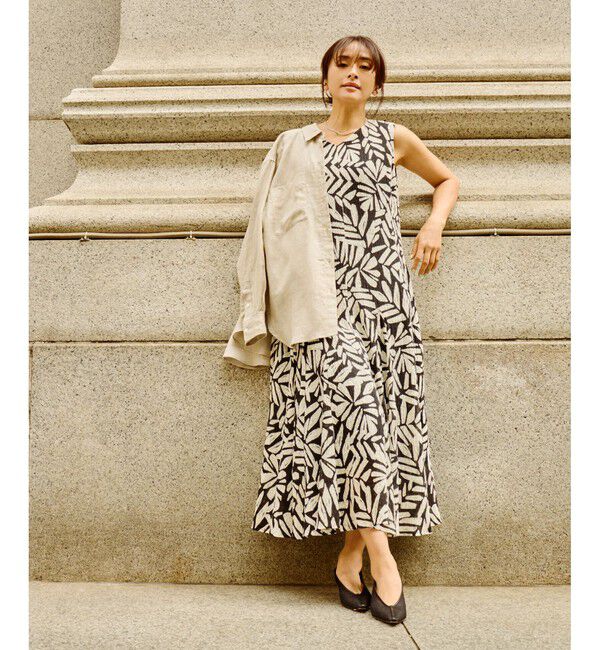 ROPE「【DEVEAUX（デヴォー）】Aラインフレアワンピース/洗える」|ワンピース|