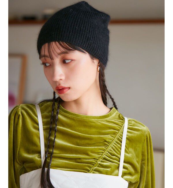 VIS「アンゴラ混ニットビーニー」|ニット帽|