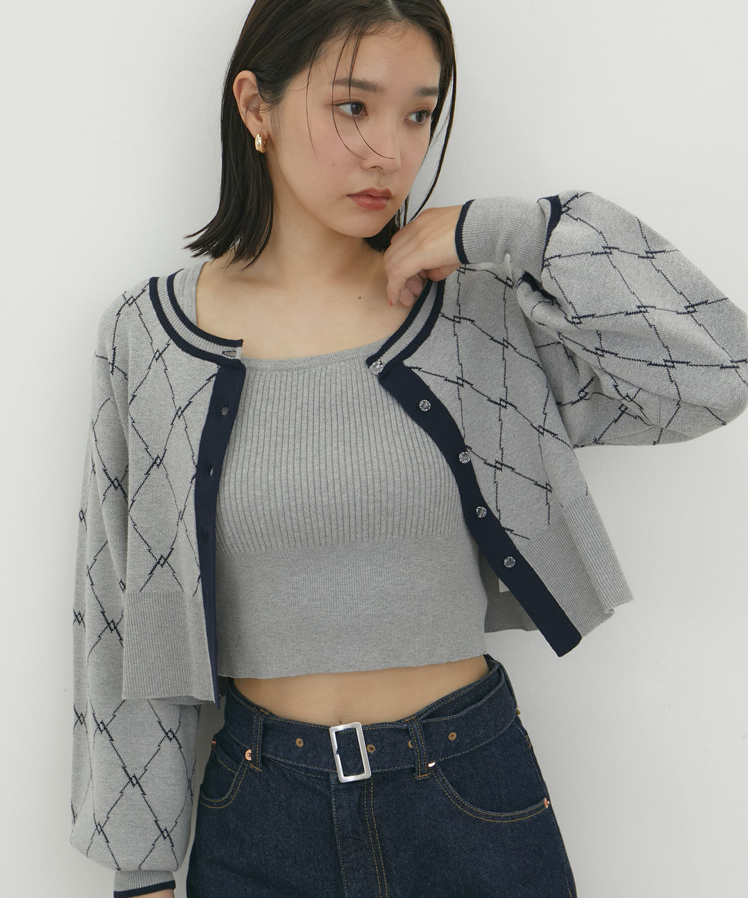 VIS「【SET】モノグラムニットアンサンブル【WEB/一部店舗限定】」|その他|