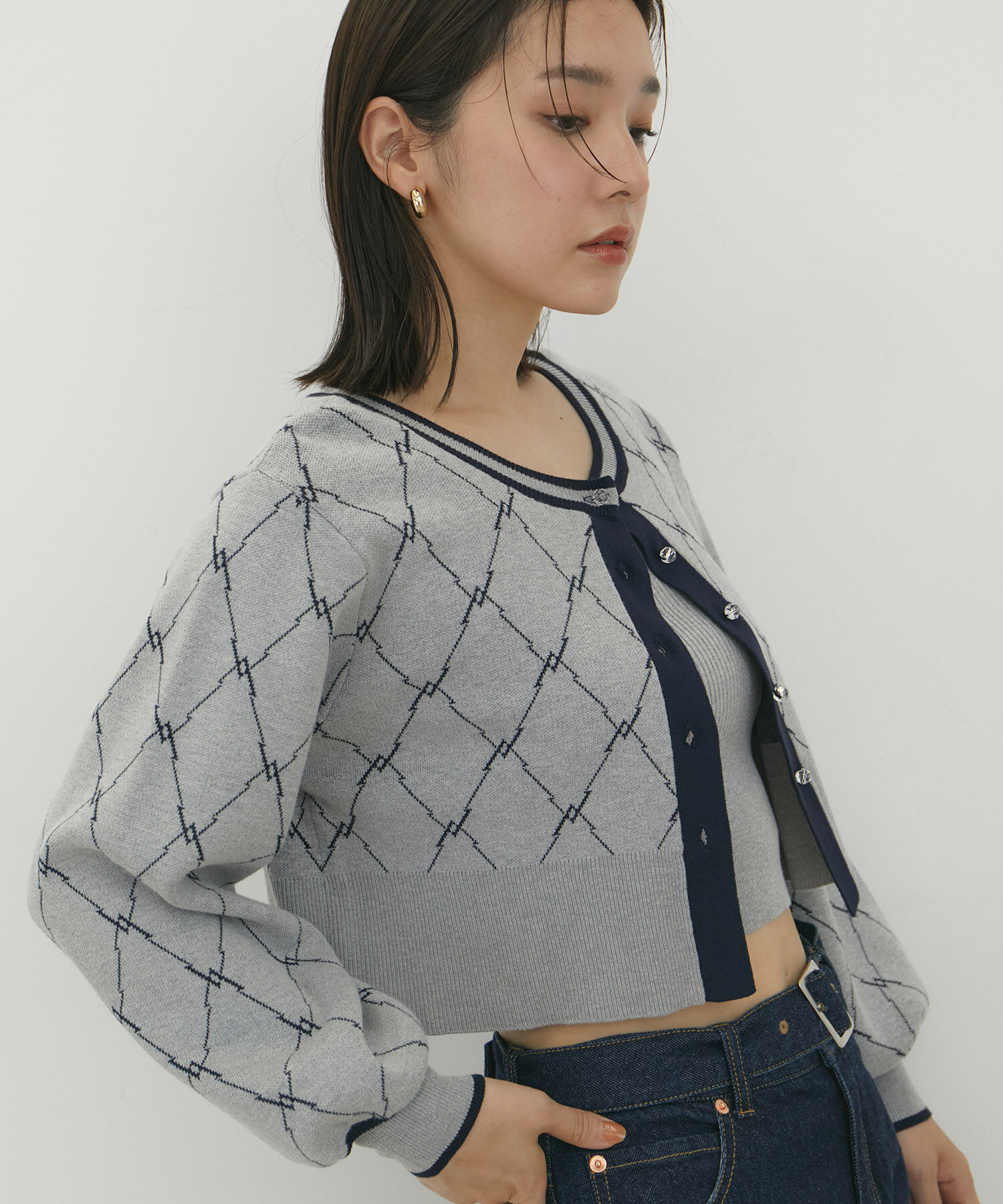 VIS「【SET】モノグラムニットアンサンブル【WEB/一部店舗限定】」|その他|