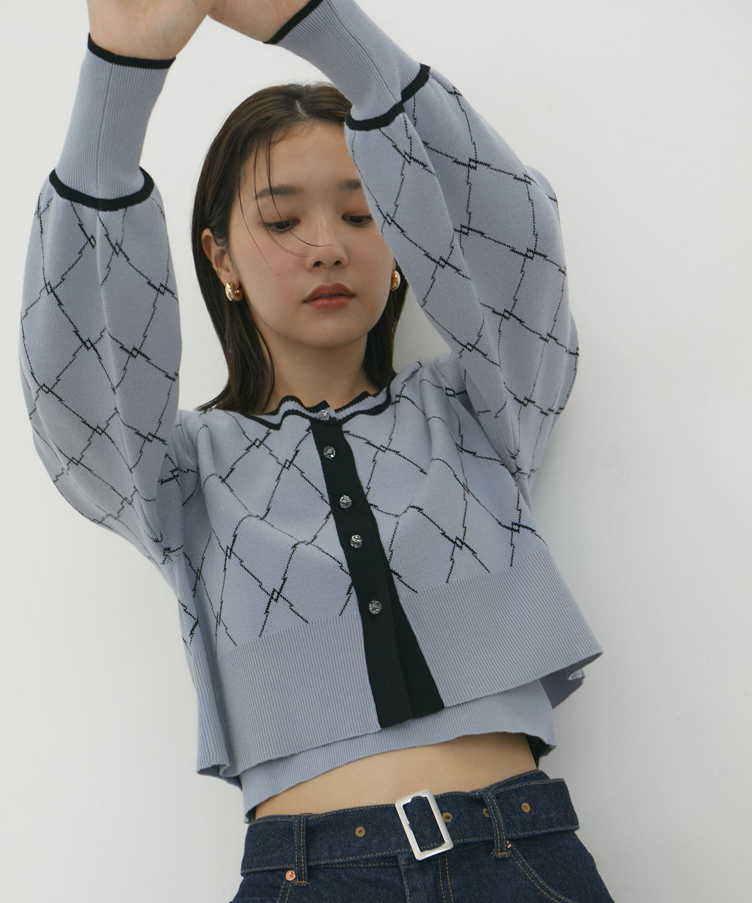 VIS「【SET】モノグラムニットアンサンブル【WEB/一部店舗限定】」|その他|