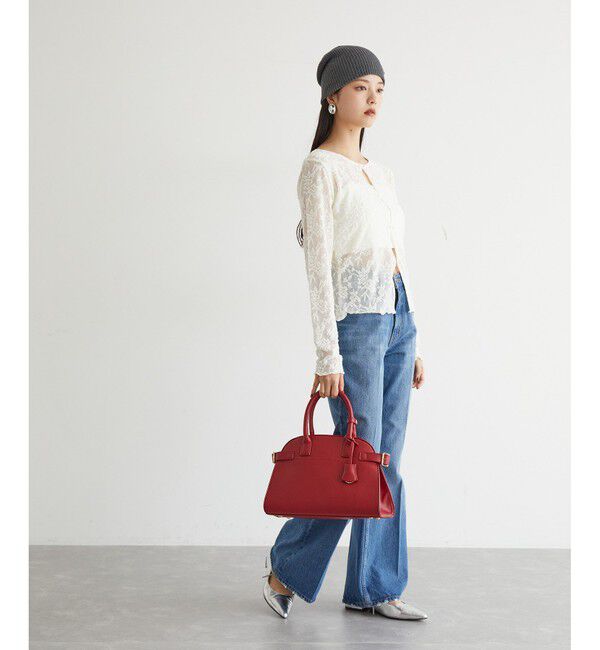 VIS「【前後2WAY】カットジャガードカーディガン【洗える】」|カーディガン|