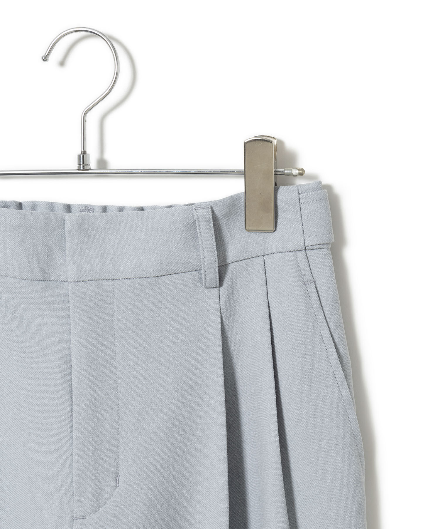 VIS「【新色追加】【美easy】ウーリッシュ2タックワイド/スラックスパンツ【洗える】」|スラックス|