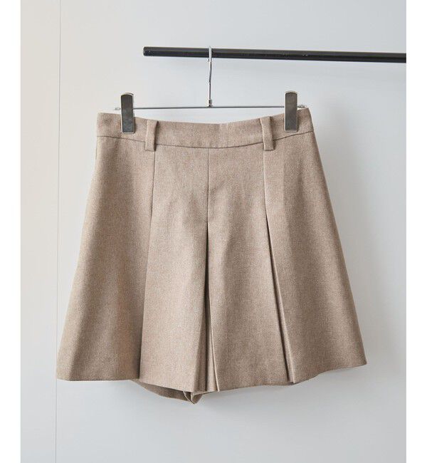 VIS「サマーツイードタックフレアショートパンツ」|チノ|