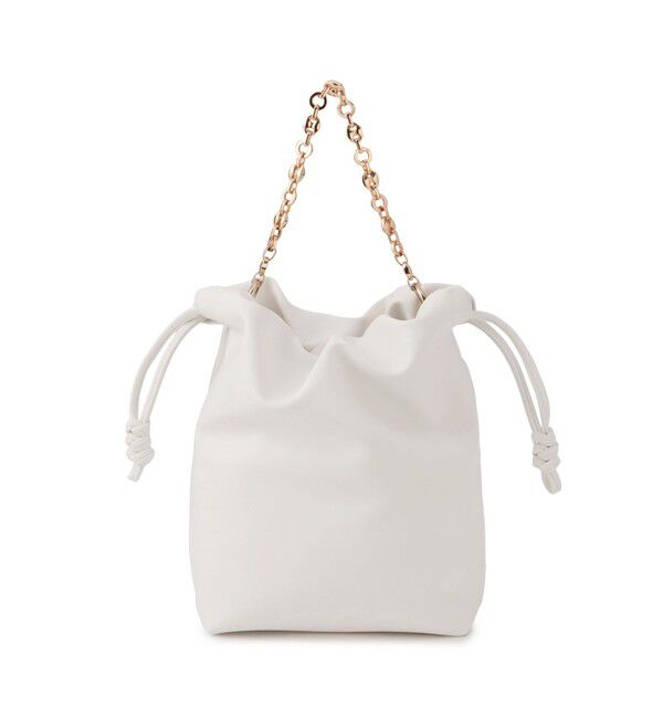 VIS「チェーンハンドル2WAY巾着バッグ」|ハンドバッグ|