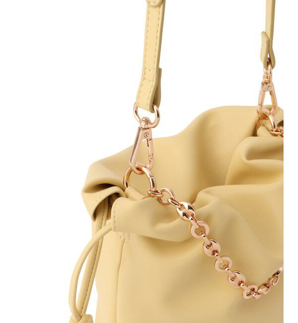 VIS「チェーンハンドル2WAY巾着バッグ」|ハンドバッグ|