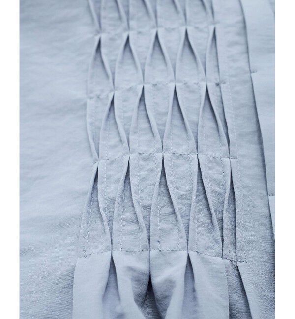 VIS「【接触冷感/洗える】気流染めスモッキングブラウス」|シャツ・ブラウス|