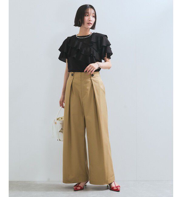 VIS「【洗える】マリンデザインバギーパンツ」|チノ|