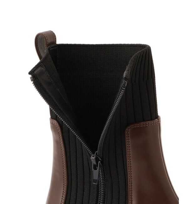 VIS「タンクソールサイドニットブーツ」|ロングブーツ|