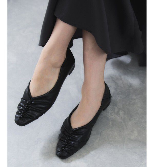 VIS「ギャザーバブーシュパンプス」|パンプス|